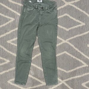 PAIGE Women's Olive Skinny Jeans